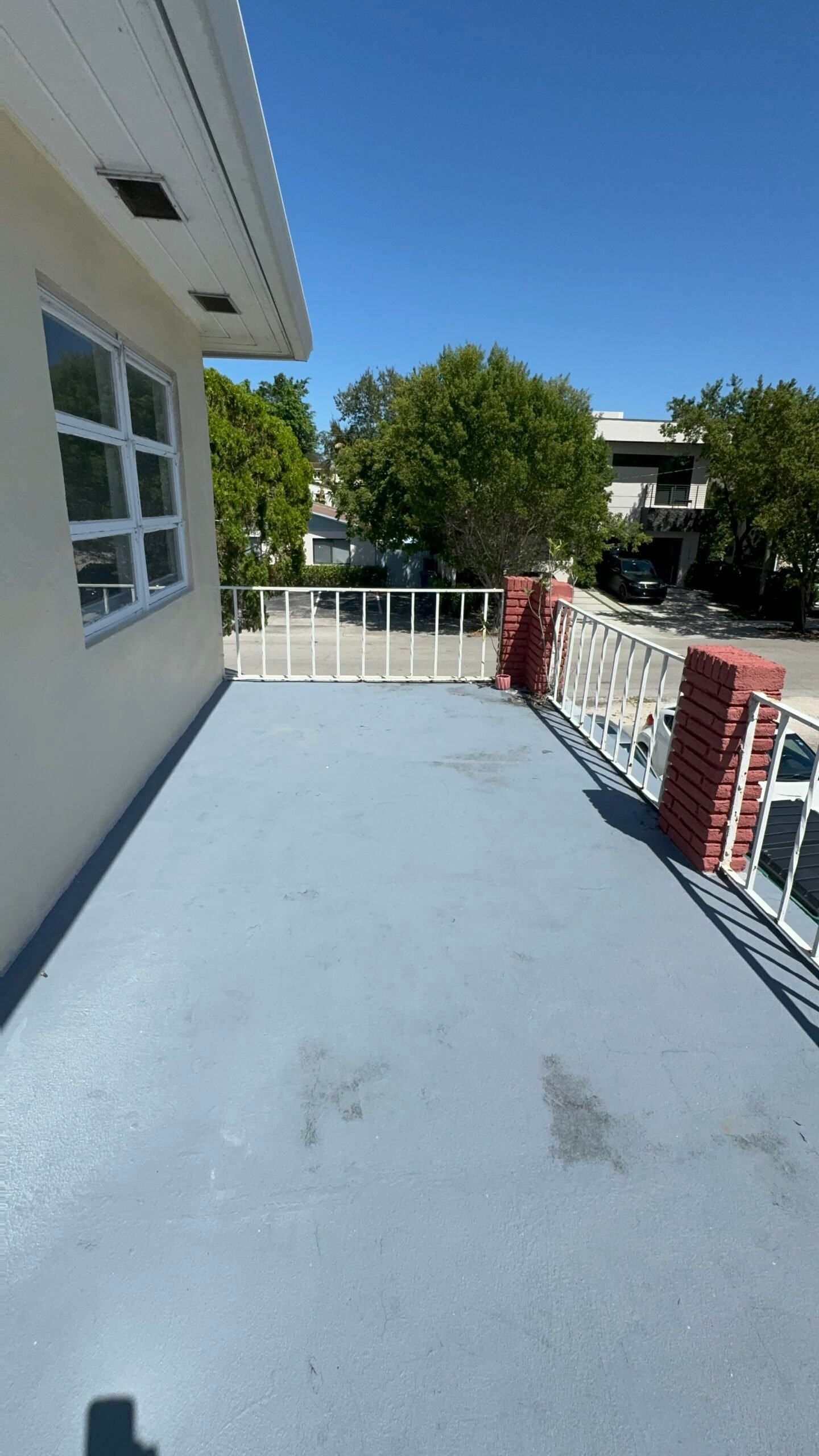 Original porch before the AI redesign experiment