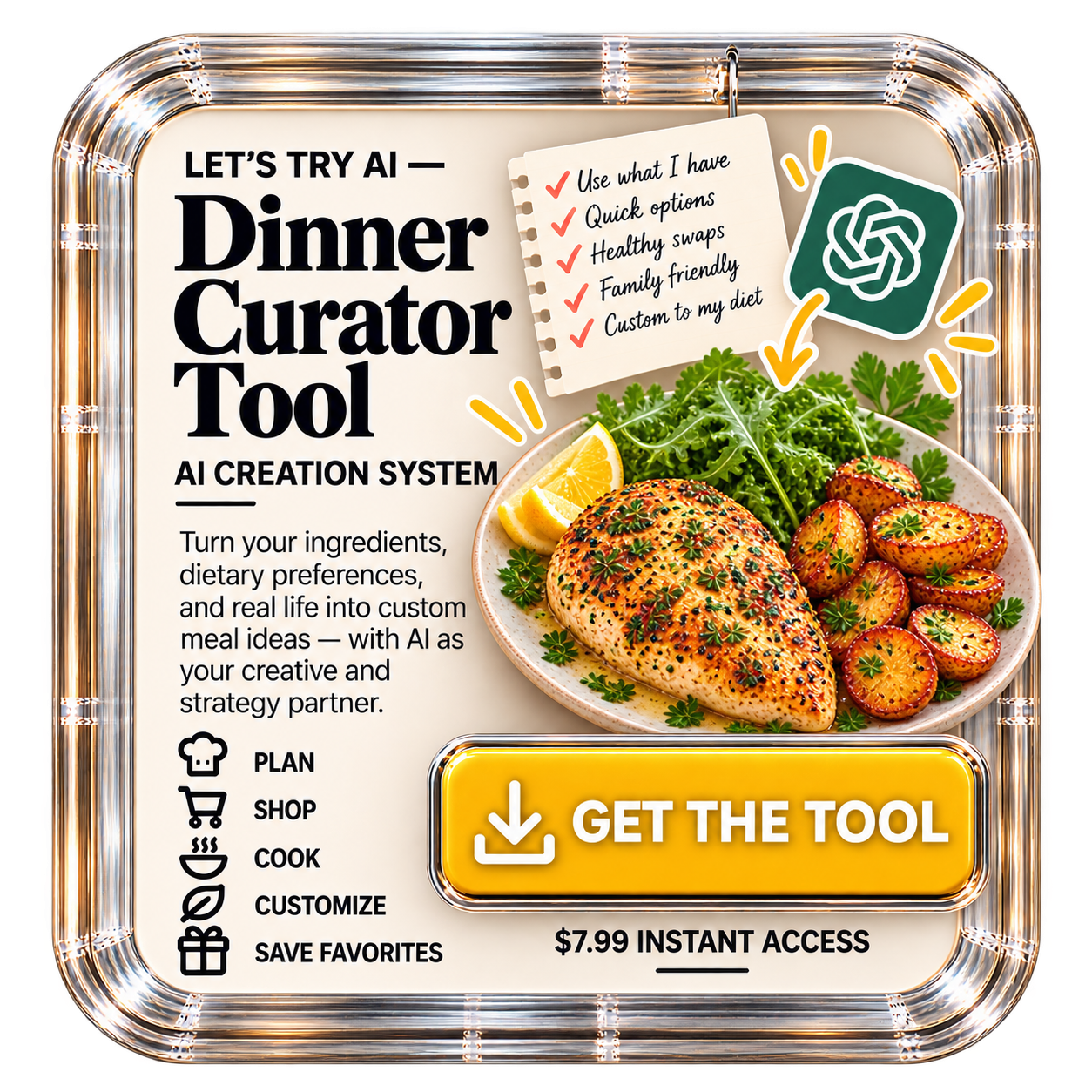 Personal Dinner Curator Tool