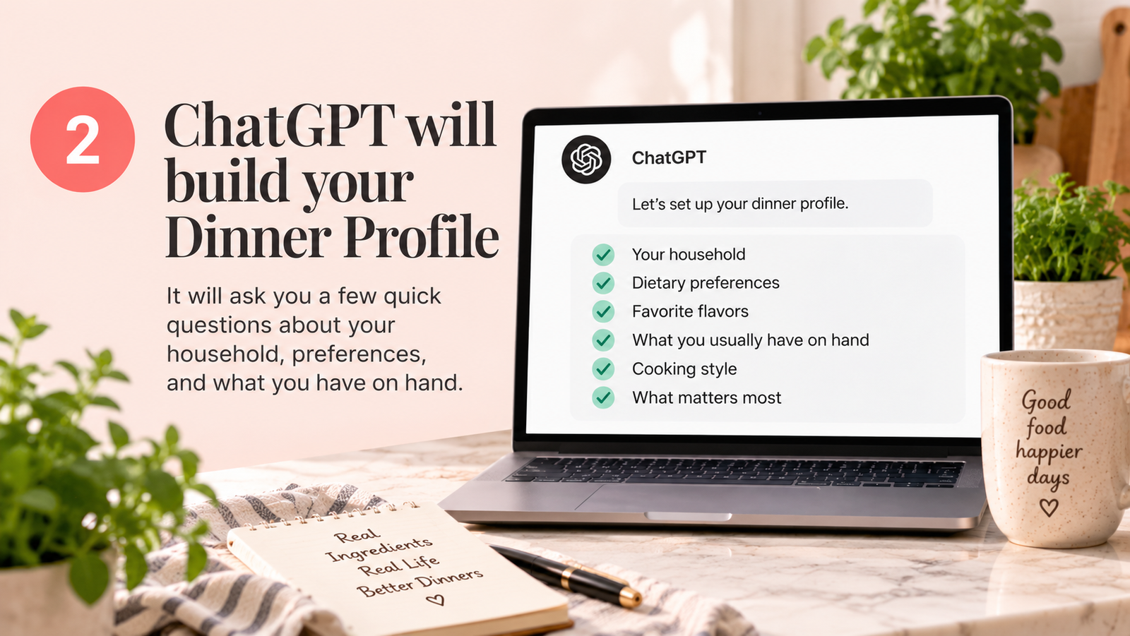 Build your Dinner Profile with ChatGPT